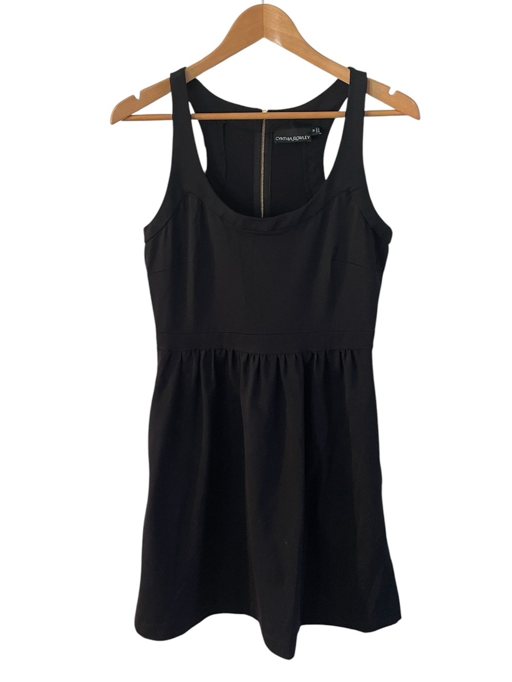 C50- Theory Black Sleeveless Fit-and-Flare Dress